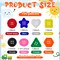 150 Pieces Big Bright Buttons for Kids 8 Vivid Colors and 8 Large Shapes for Crochet Knitting